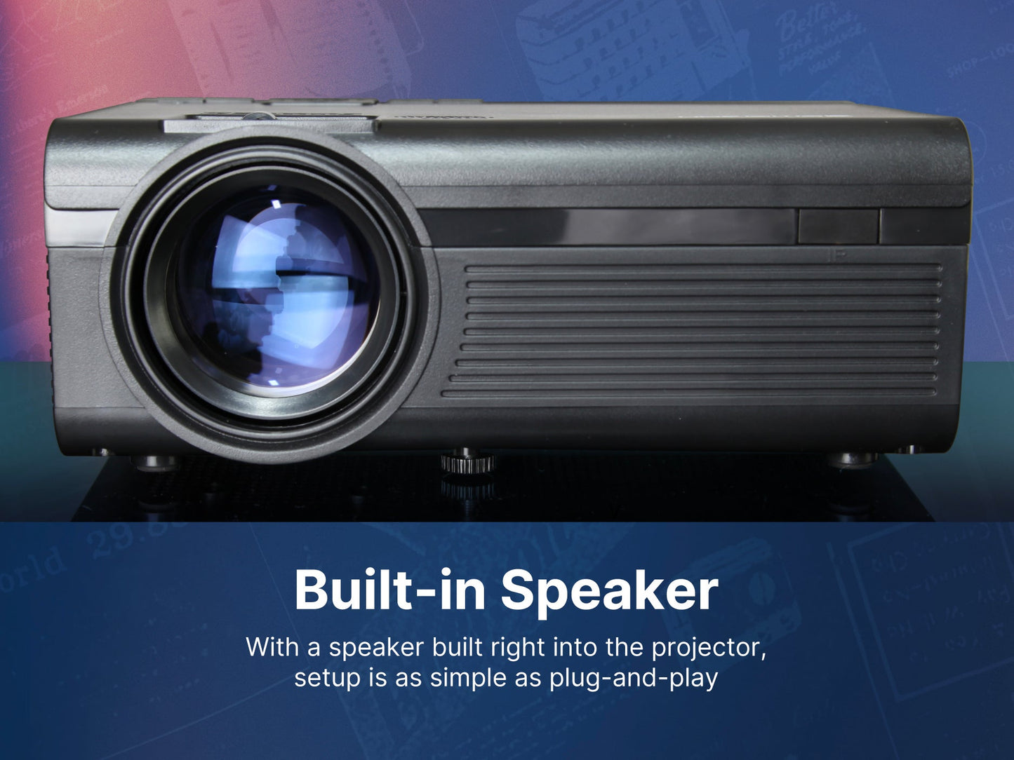 150″ Home Theater LCD Projector