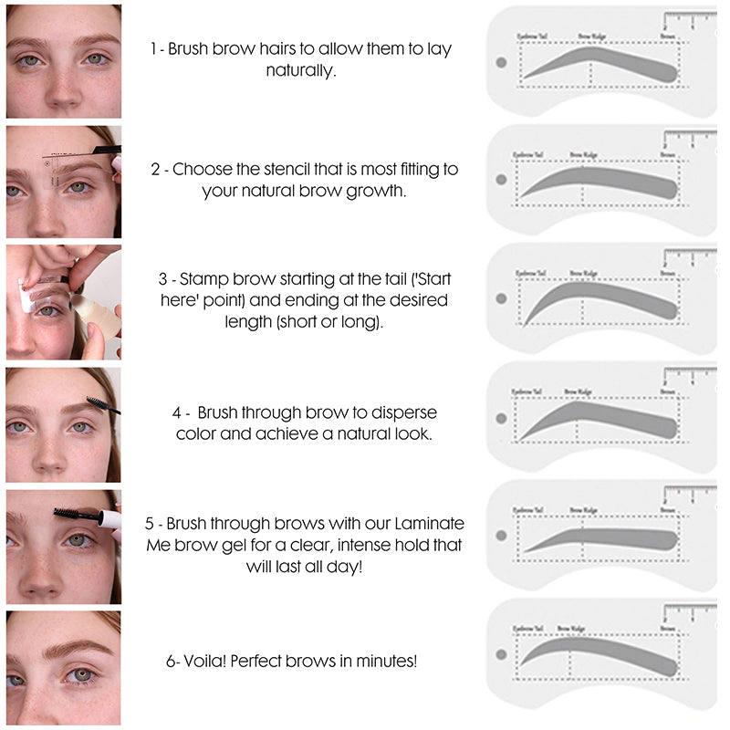 Brow Stamp Stencil Kit