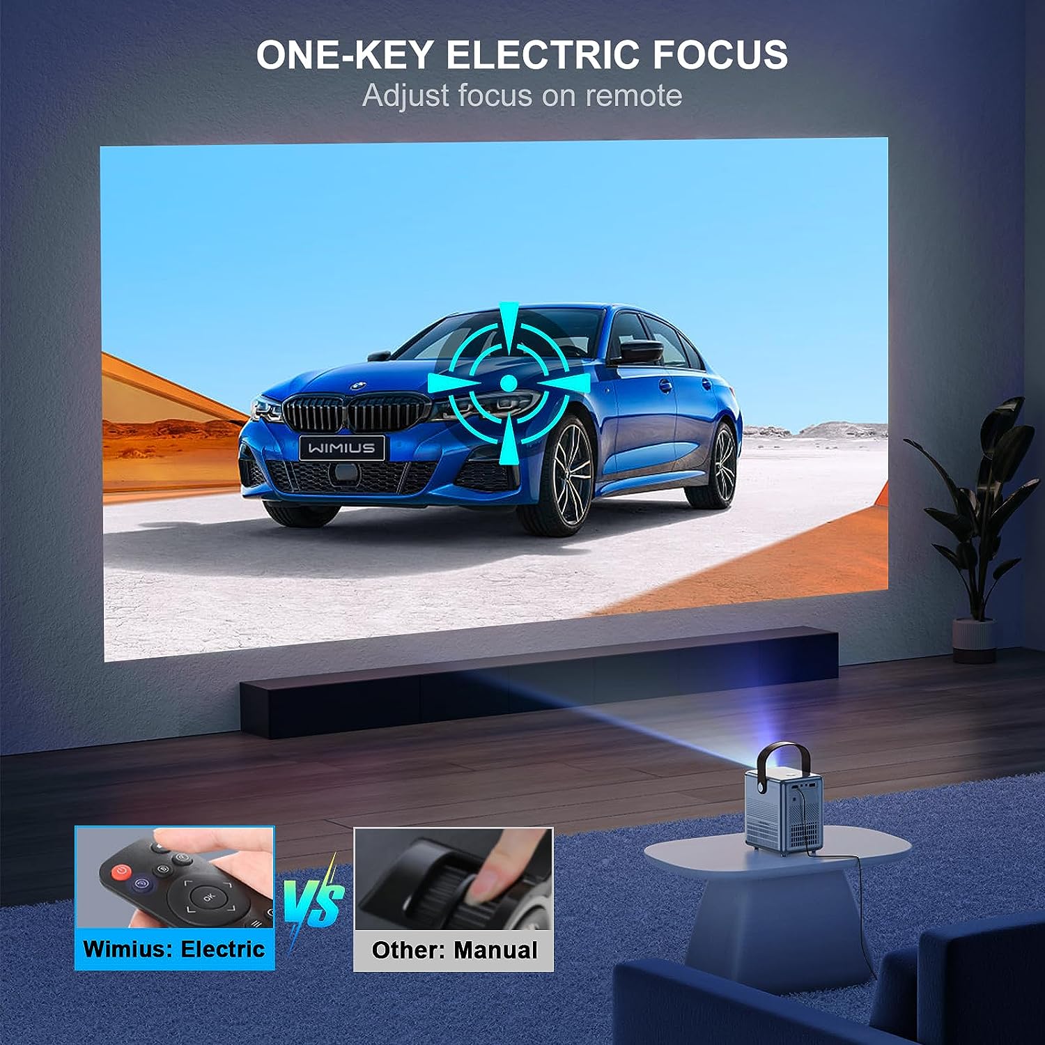 WiMiUS Portable Projector P61 - Wimius-store