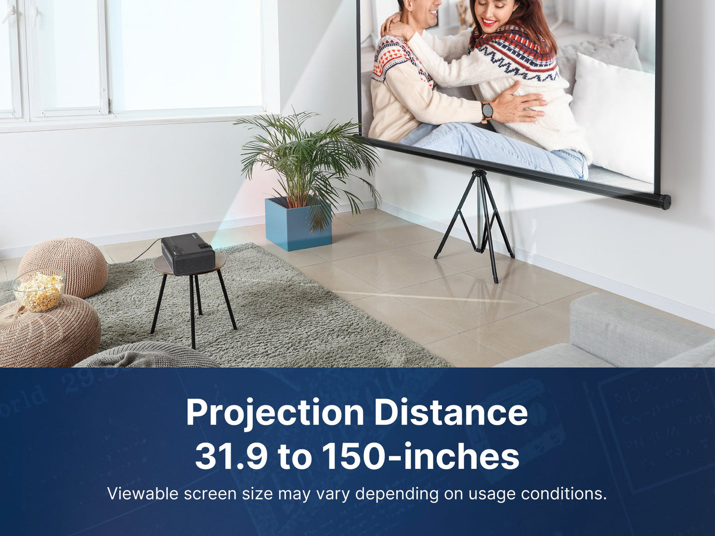 150″ Home Theater LCD Projector