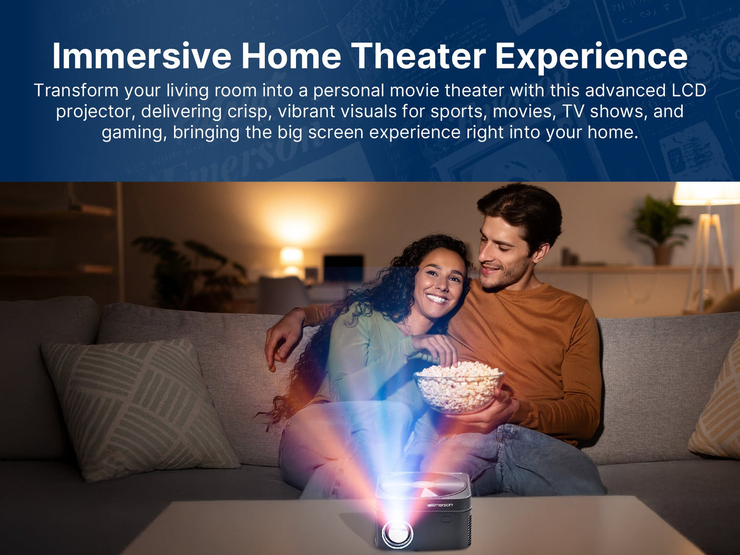 120" Home Theater LCD Projector Combo with Built-In DVD Player