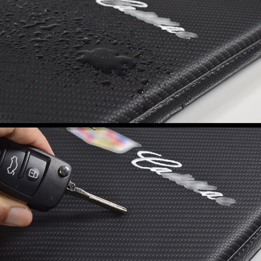 Car Carbon Fiber Armrest Box Protective Cover