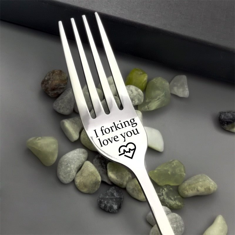 Engraved Fork & Gift Box Included