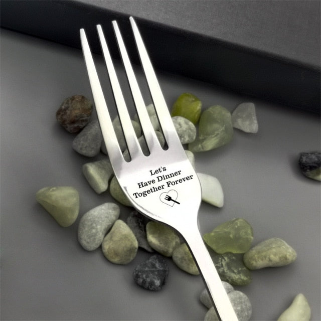 Engraved Fork & Gift Box Included