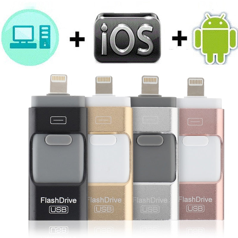 Portable USB Flash Drive for iPhone, iPad & Android