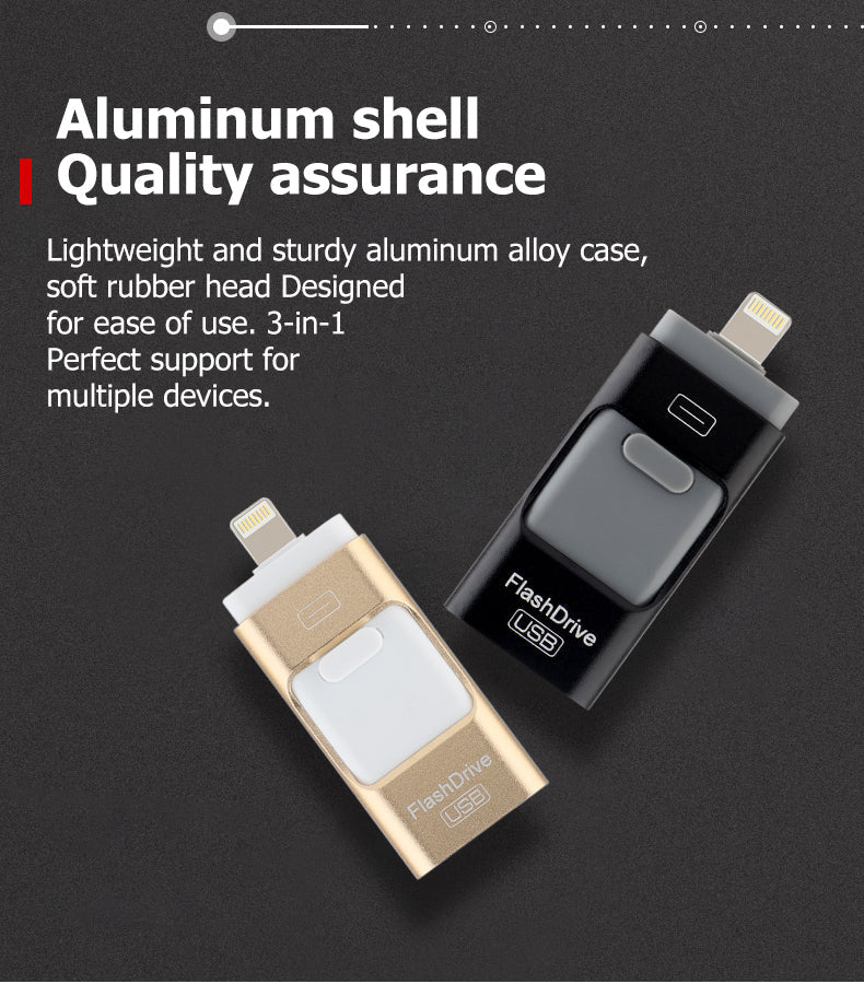 Portable USB Flash Drive for iPhone, iPad & Android