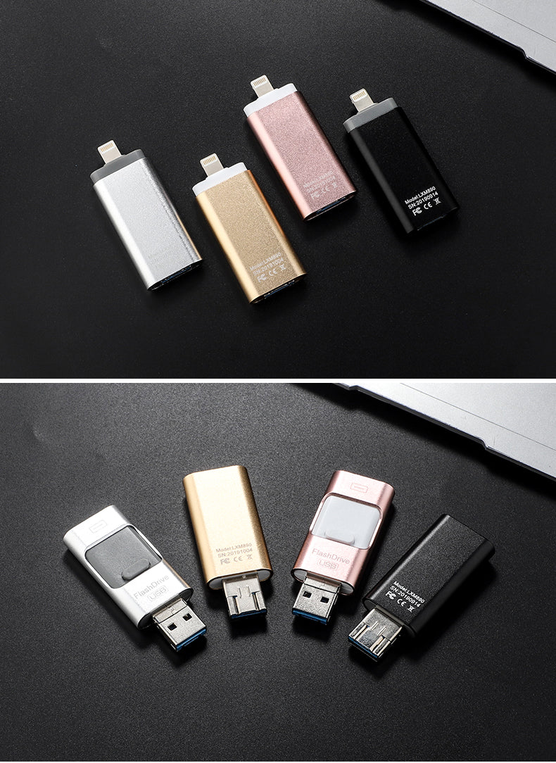 Portable USB Flash Drive for iPhone, iPad & Android