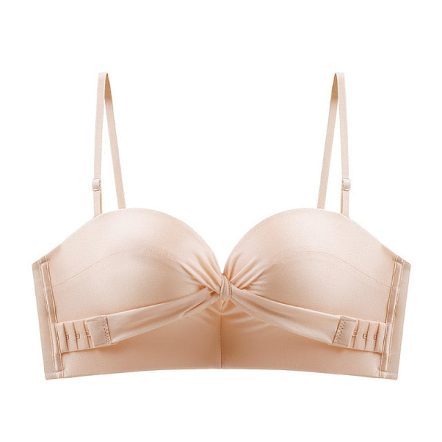 Strapless Front Cross Lift Bra