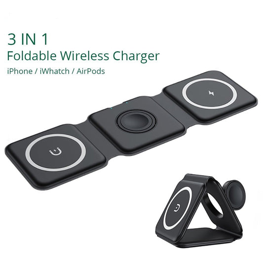 Foldable 3-in-1 Wireless Charger
