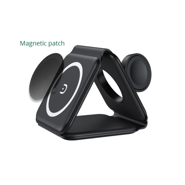 Foldable 3-in-1 Wireless Charger