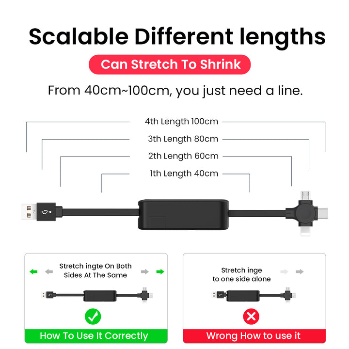 Three In One Charging Cable Roll